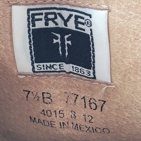 Frye Melissa Button Tall Knee Pull On Women's Brown Boots 77167 US Size 7.5B - Picture 15 of 15